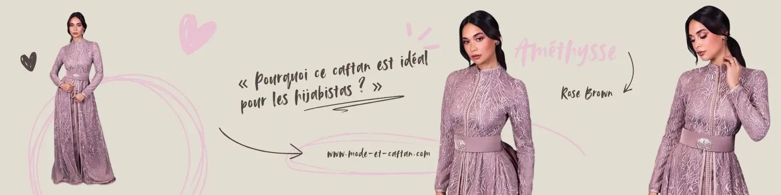 Pourquoi le caftan marocain Améthyste de Mode et Caftan est parfait pour les femmes voilées ? MODE & CAFTAN