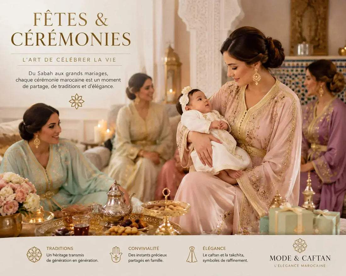 Fête de Naissance  aquiqa fille avec sa maman en caftan 
