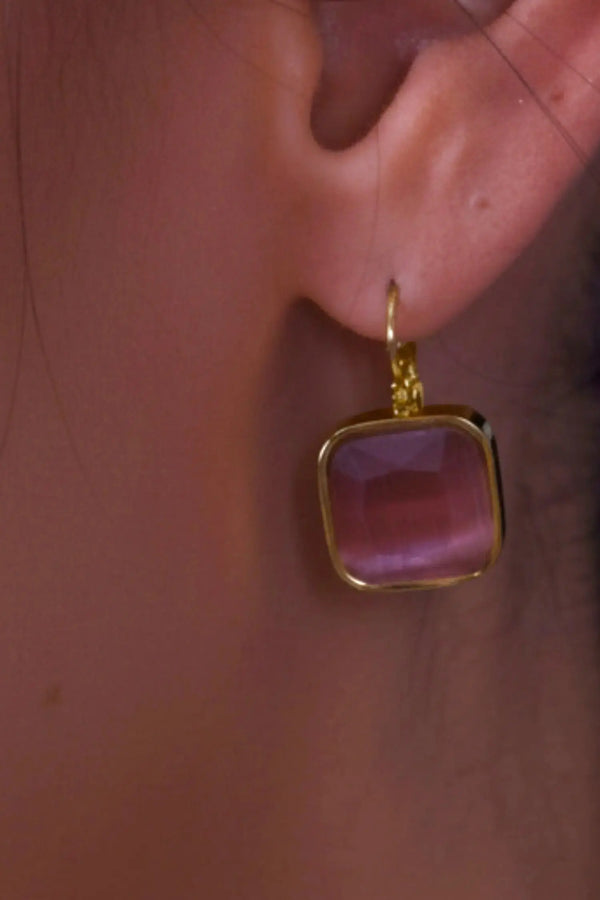 pendientes cuadrados para mujer