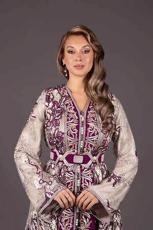 Caftan marocain vue en détail 