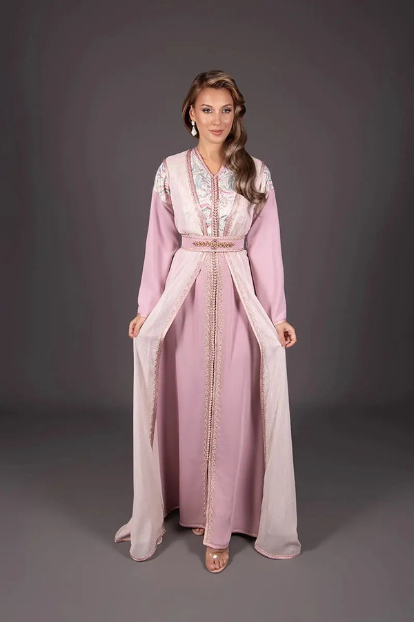 Zweiteiliger marokkanischer Damenkaftan für eine Hochzeit