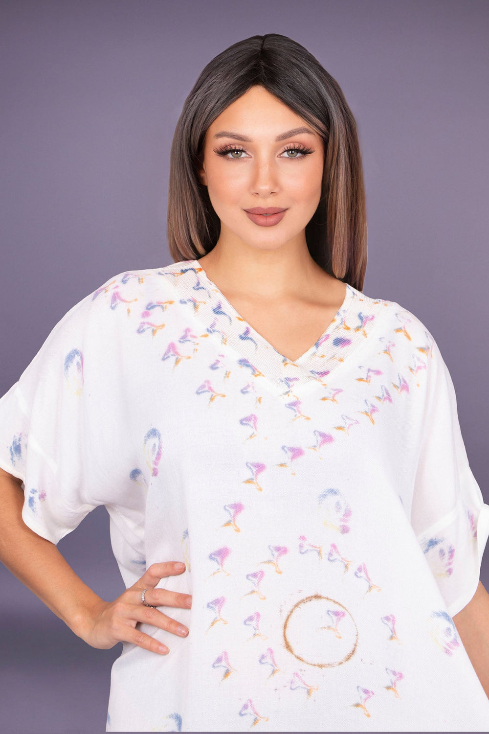 Robe Shemsy – Robe d'intérieur en coton MODE & CAFTAN
