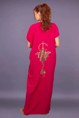 robe arabe fuschia akira 