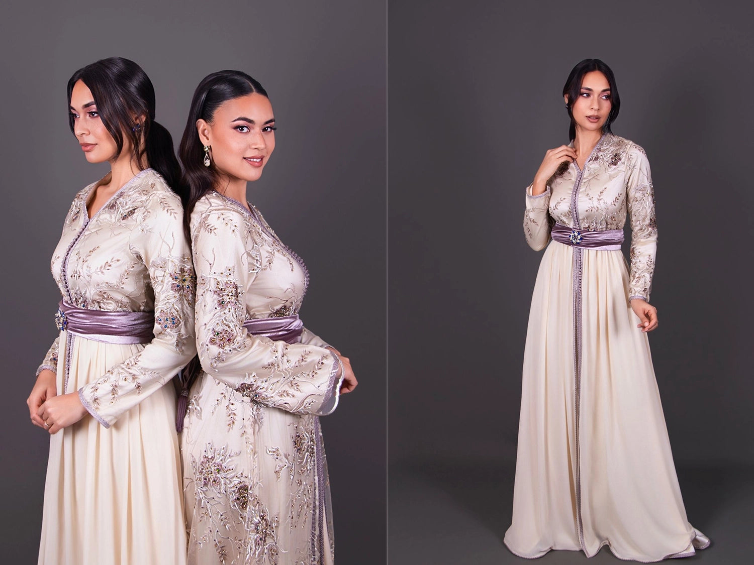 Notre selection de caftans marocains traditionnels en vente 