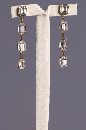 boucles d'oreilles pendante diamant pour caftan marocain