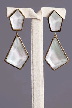 boucles d'oreilles pendantes glacee