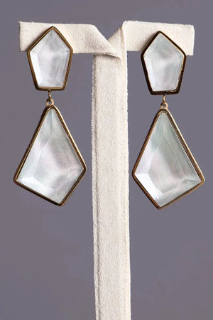 boucles d'oreilles pendantes glacee