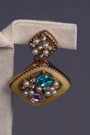 boucles d'oreille losange