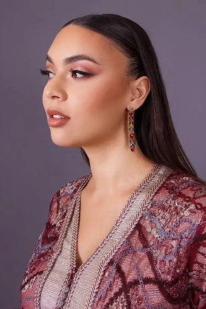 boucles d'oreilles femme mariage oriental