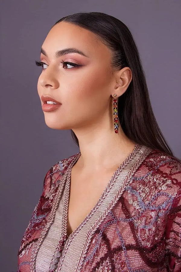 boucles d'oreilles femme mariage oriental