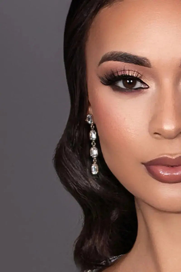 boucles d'oreilles pendante de soirée pour caftan marocain 