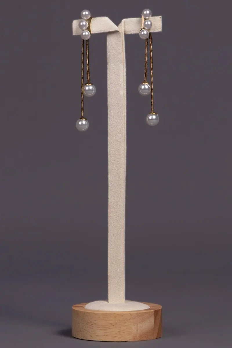 boucles d'oreilles perle vogue