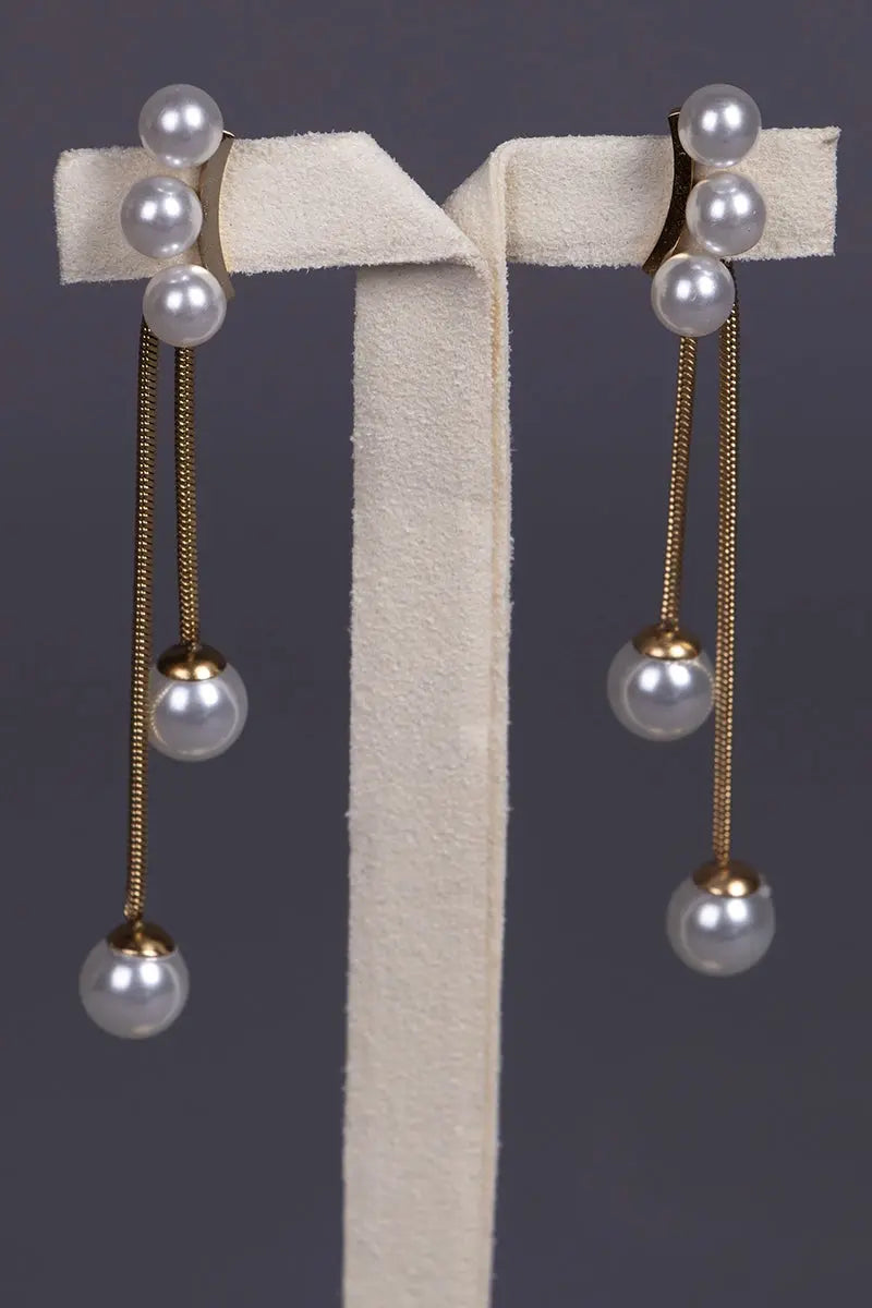 boucles d'oreilles perle vogue