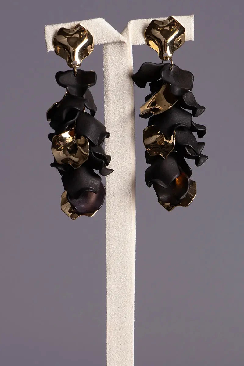 boucles orientales femmes noires et ors