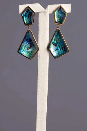boucles vert emeraude
