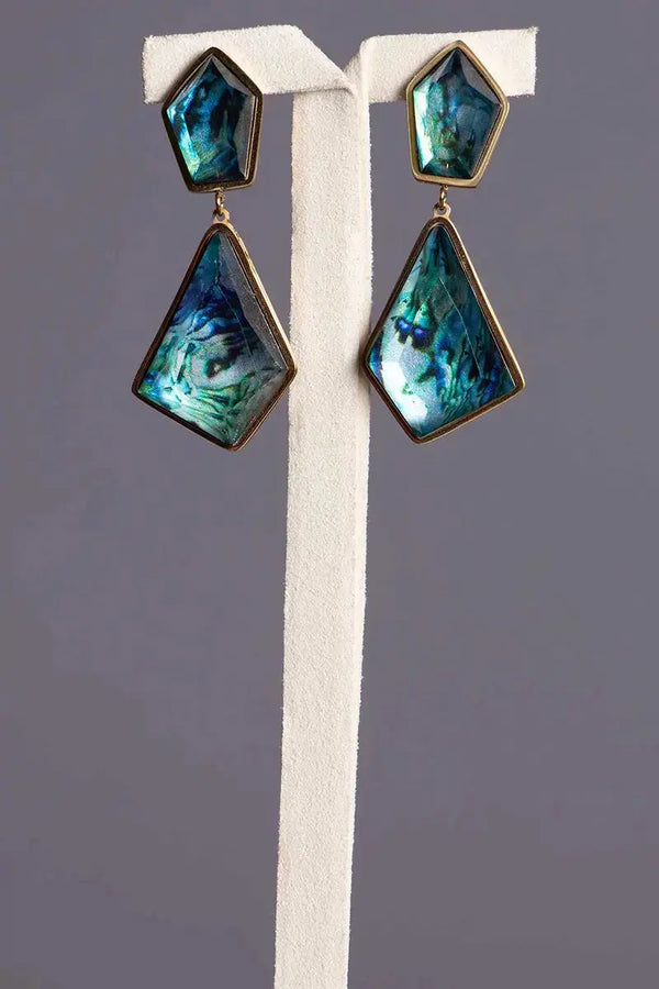 boucles vert emeraude