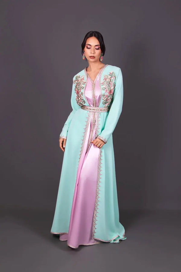 قفطان ليزارا – ألوان باستيلية MODE & CAFTAN