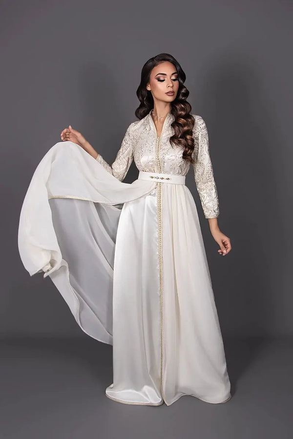 Marokkanischer Damen-Kaftan mit Lieferung nach Paris, Marseille, Lyon und Lille