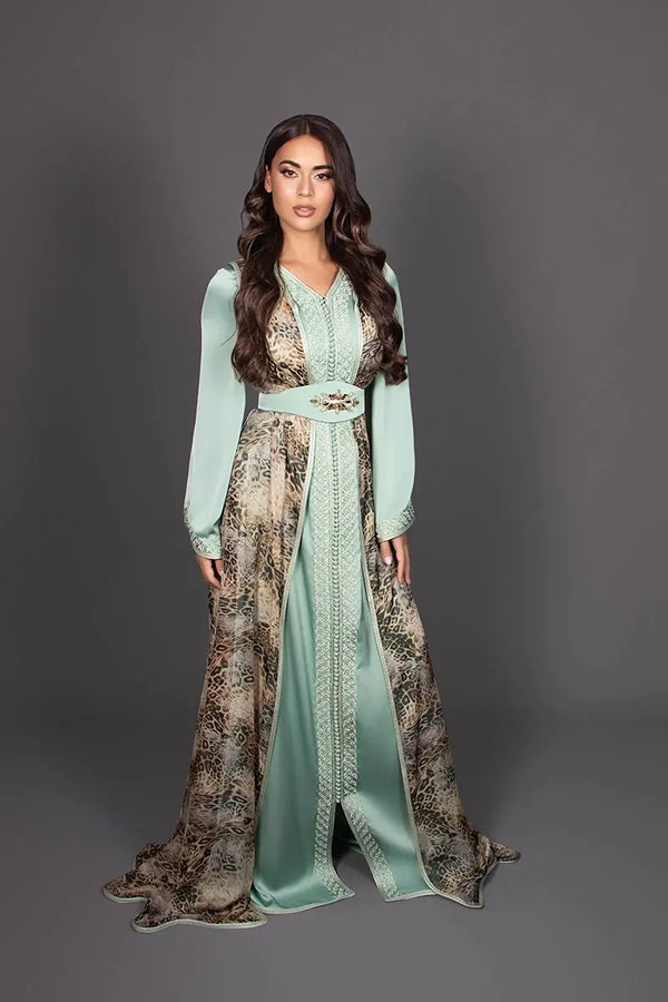 Moroccan wedding guest kaftan for women