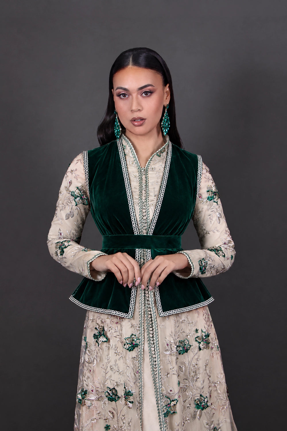 Caftan oriental luxe Jade