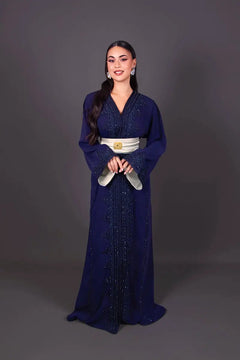 caftan Marine, caftan bleu marine