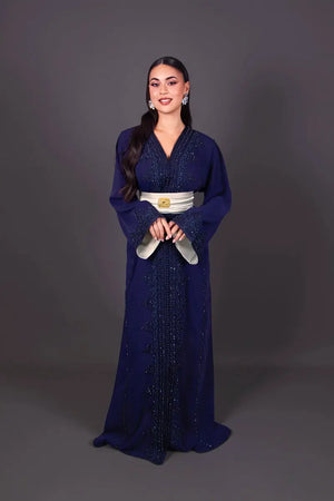 caftan Marine, caftan bleu marine