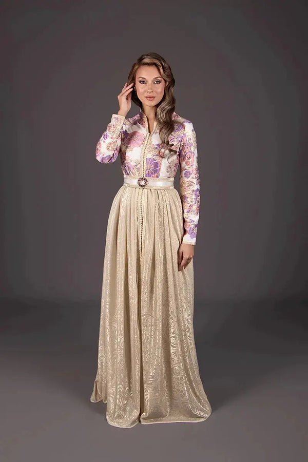 le caftan brocard invité pour mariage orientale pas cher ets idéal pour les fêtes traditionelle 