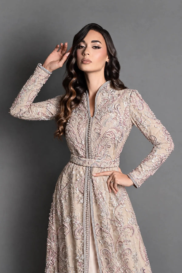 Caftan de luxe en dentelle haute gamme Beauty MODE & CAFTAN
