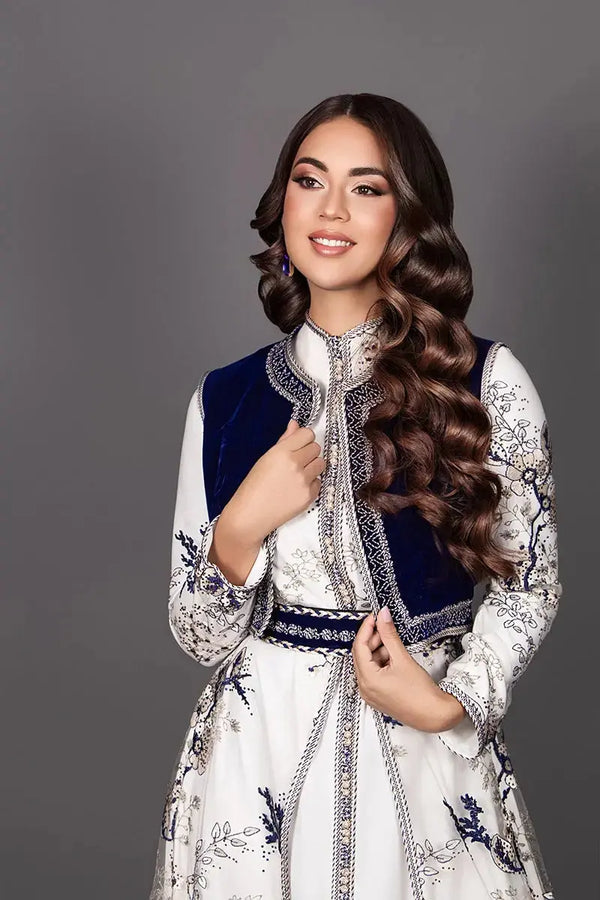 Caftan marocain élégant pour mariage haute qualité