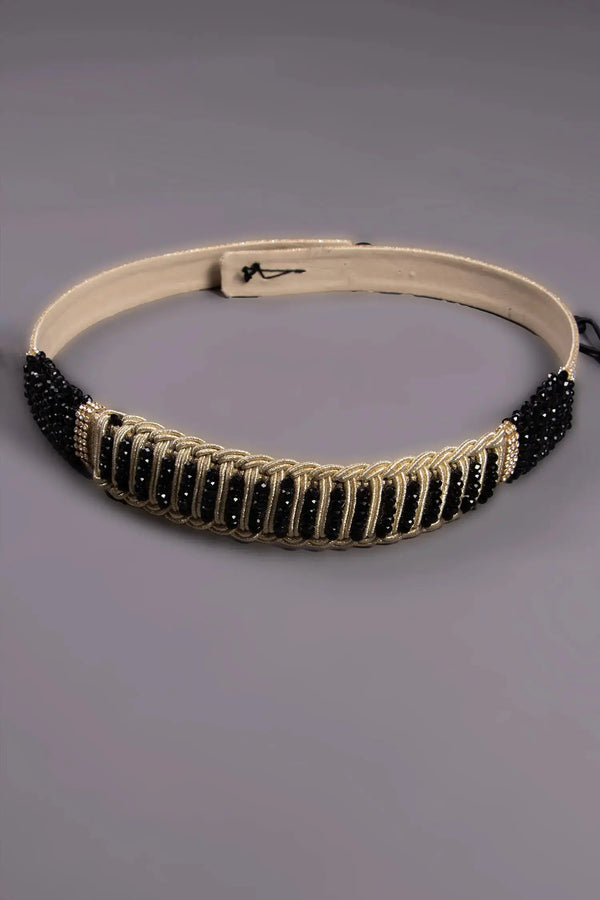 Ceinture marocaine artisanale tressé à la main pour caftan marocain 