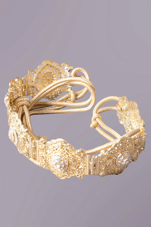 Ceinture marocaine en métal doré Massirah MODE & CAFTAN