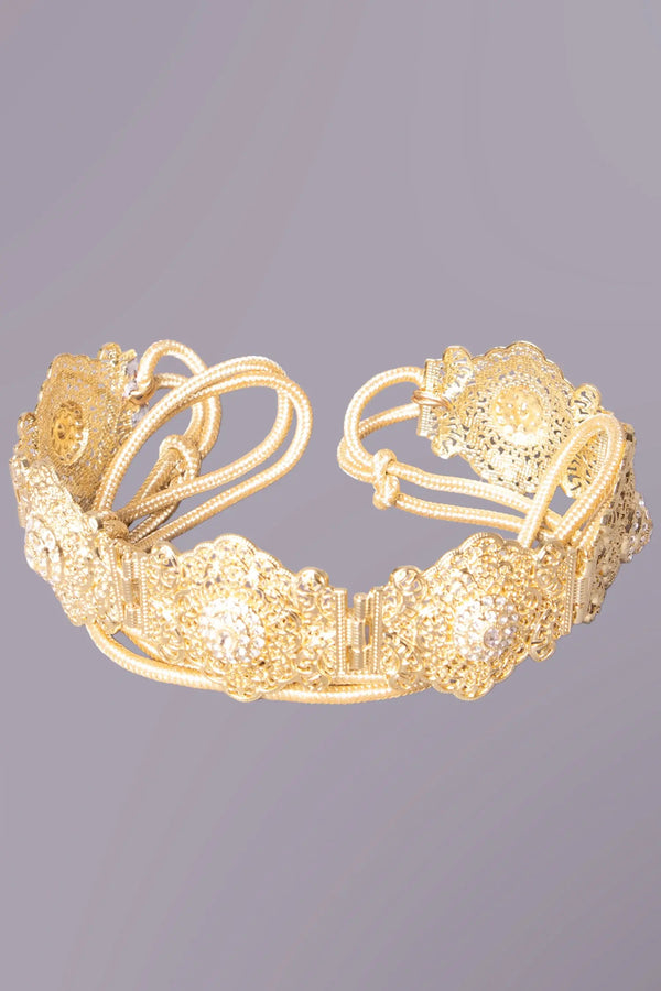 Ceinture marocaine en métal doré Massirah MODE & CAFTAN