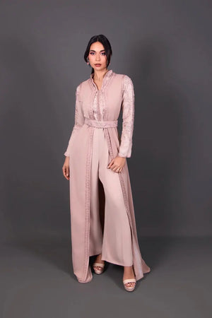 طقم Dusty Pink للأزياء والقفطان