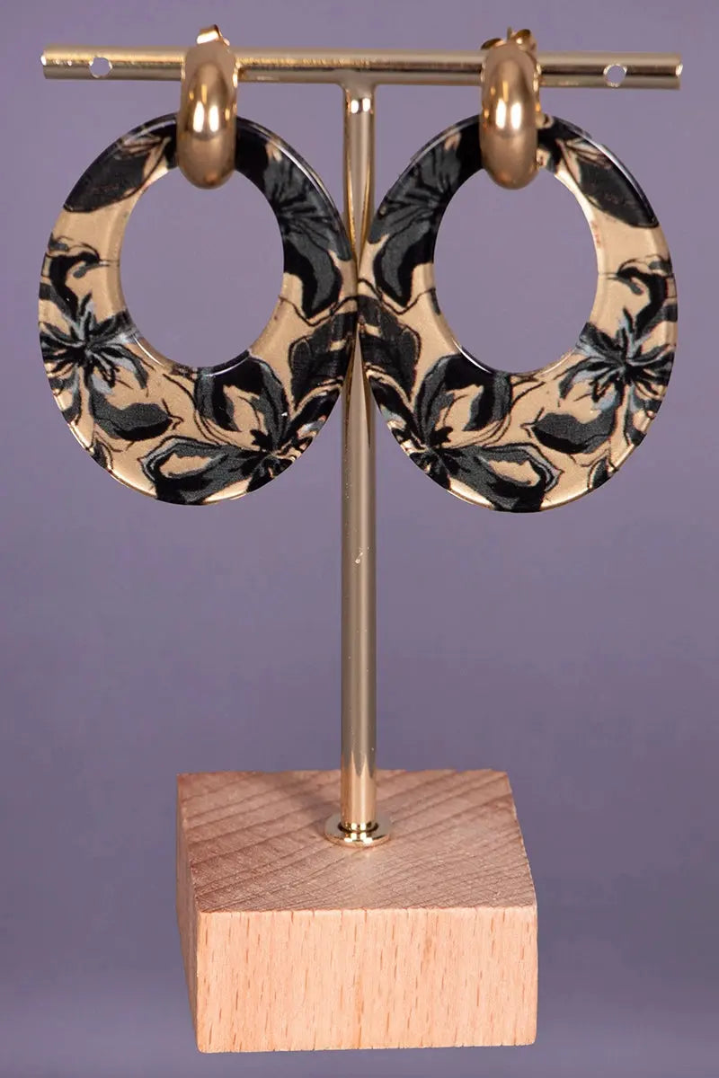 creole noir et bronze pour femme