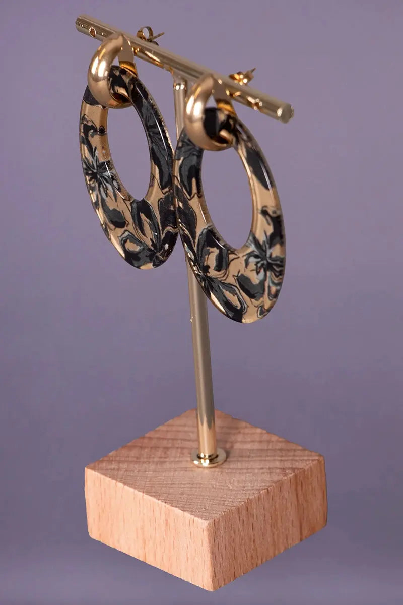 creole noir et bronze pour femme