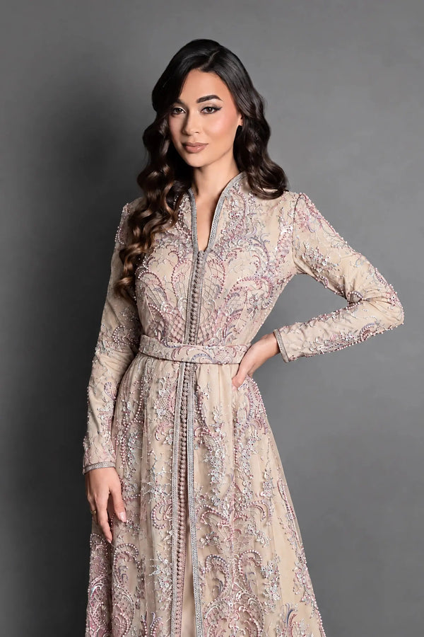 Caftan de luxe en dentelle haute gamme Beauty MODE & CAFTAN