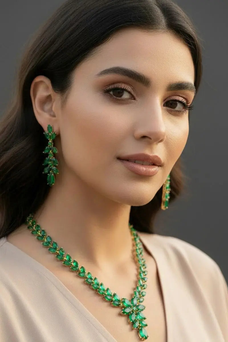 Parure Emeraude, parure du soir MODE & CAFTAN
