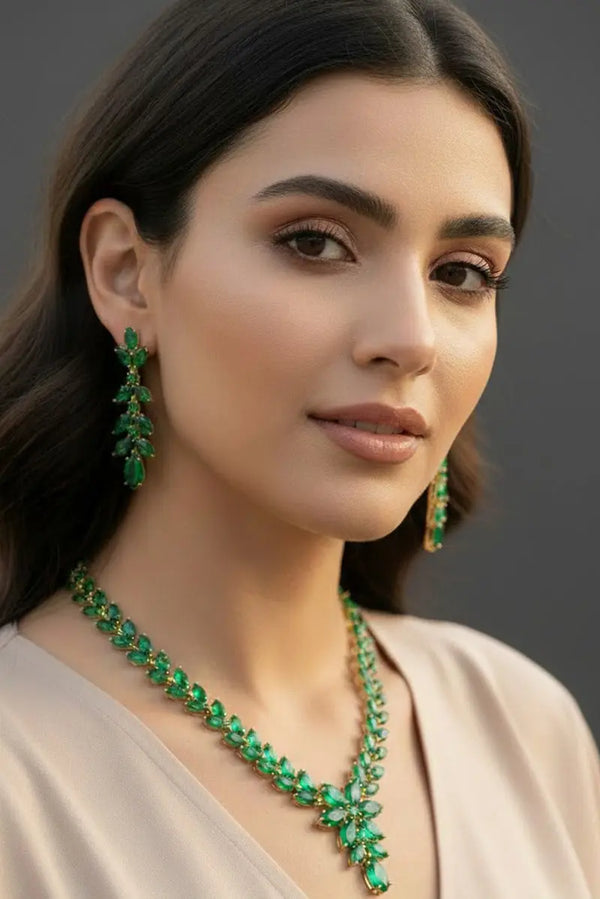 Parure Emeraude, parure du soir MODE & CAFTAN