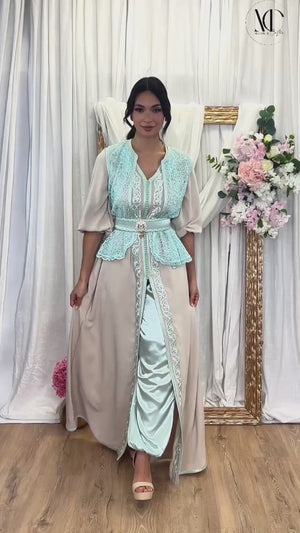 Caftan Nayla, caftan avec pantalon