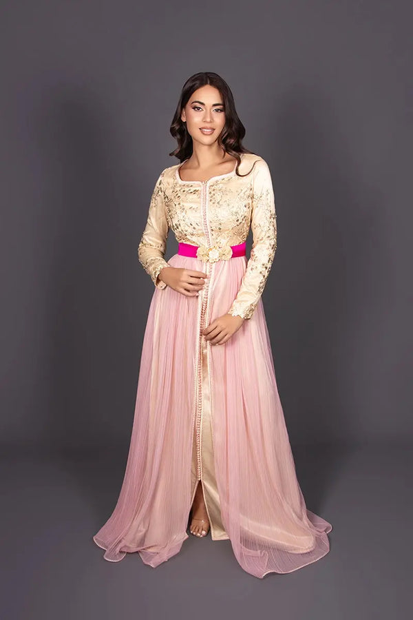 vestido caftán para mujer invitada a una boda