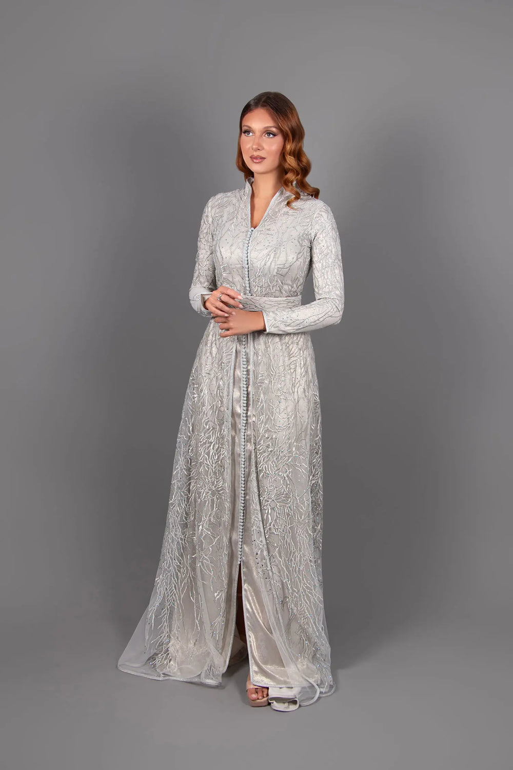 fitted women's kaftan dress for a wedding