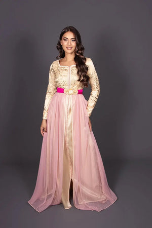 vestido caftán marroquí de la colección femenina 2026