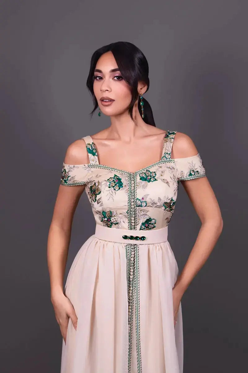 Beverly Jade Modernized Kaftan Dress