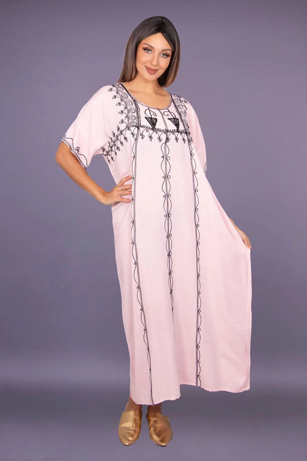 Robe arabe pas cher rose, berbere 