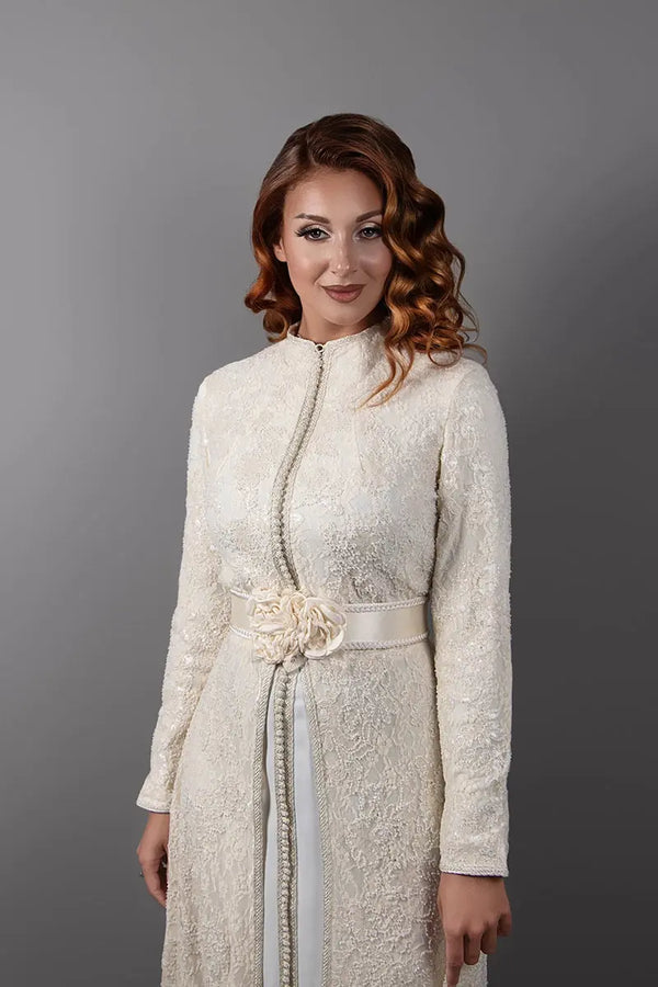 vestido caftán musulmán modesto para boda musulmana