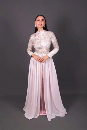 takchita marocaine col modeste hijab mariage 