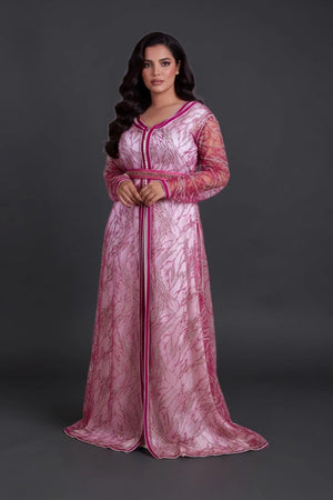 takchita marocaine en dentelle deux pièces