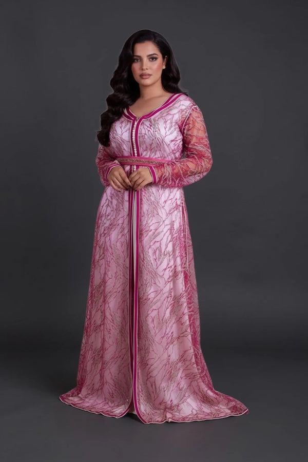 takchita marocaine en dentelle deux pièces