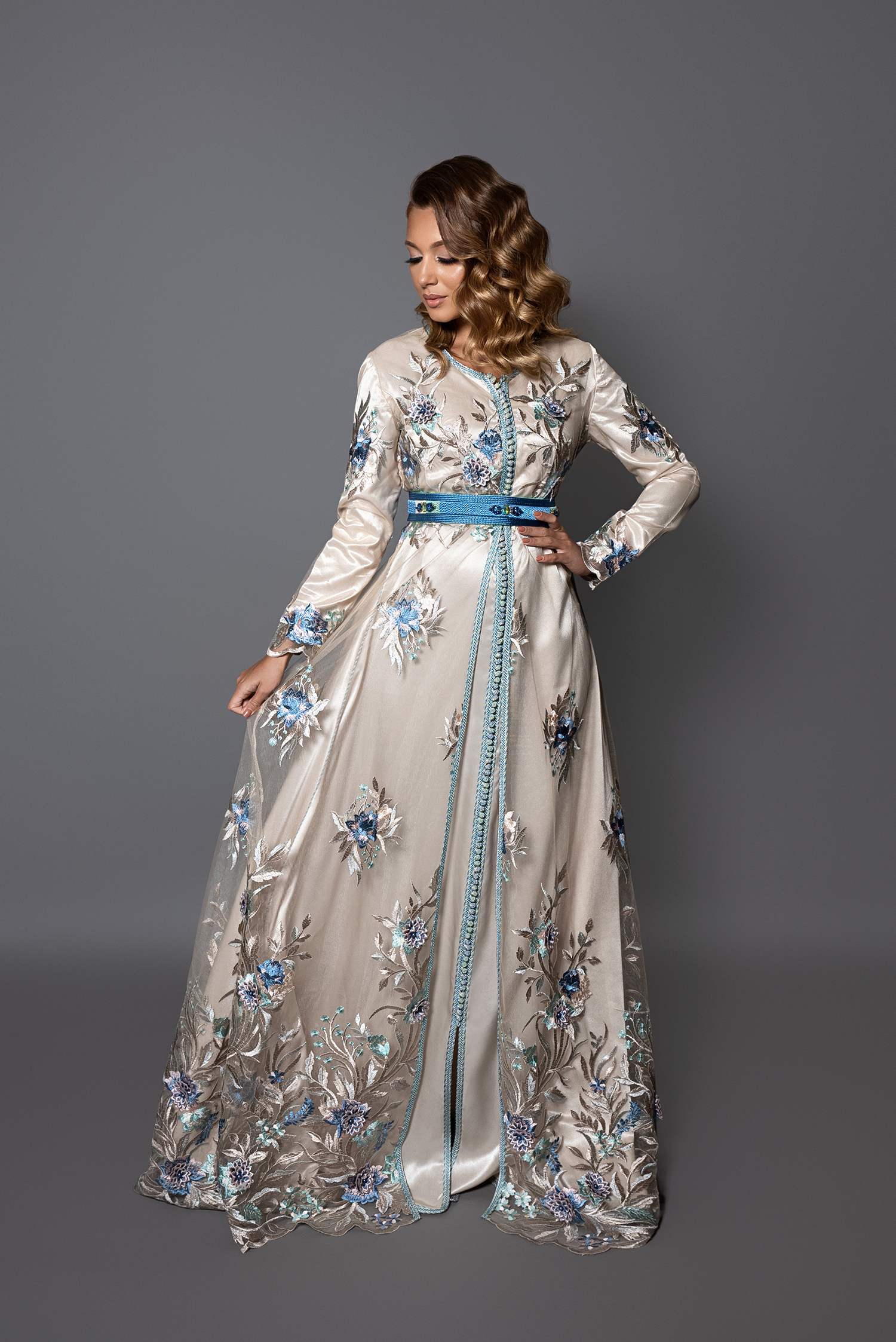 takchita en dentelle, robe pour mariage marocain 