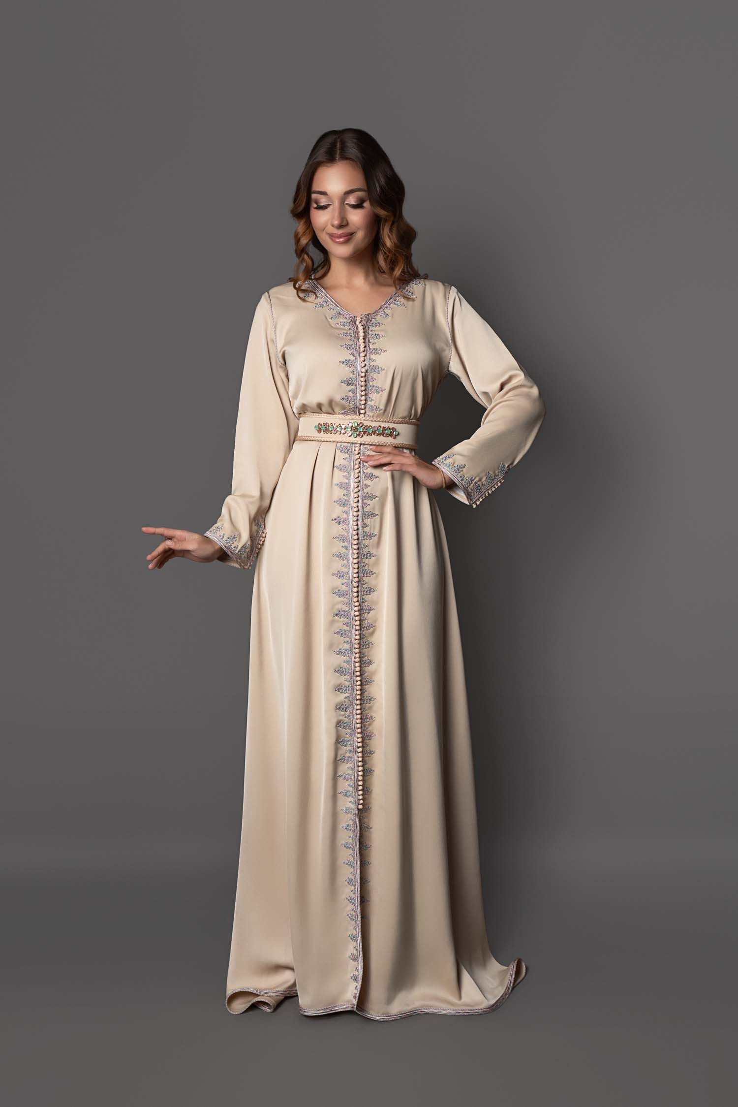 Satin caftan outlet
